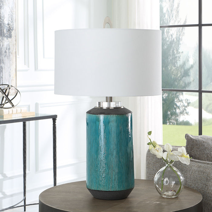 Maui - Aqua Blue Table Lamp