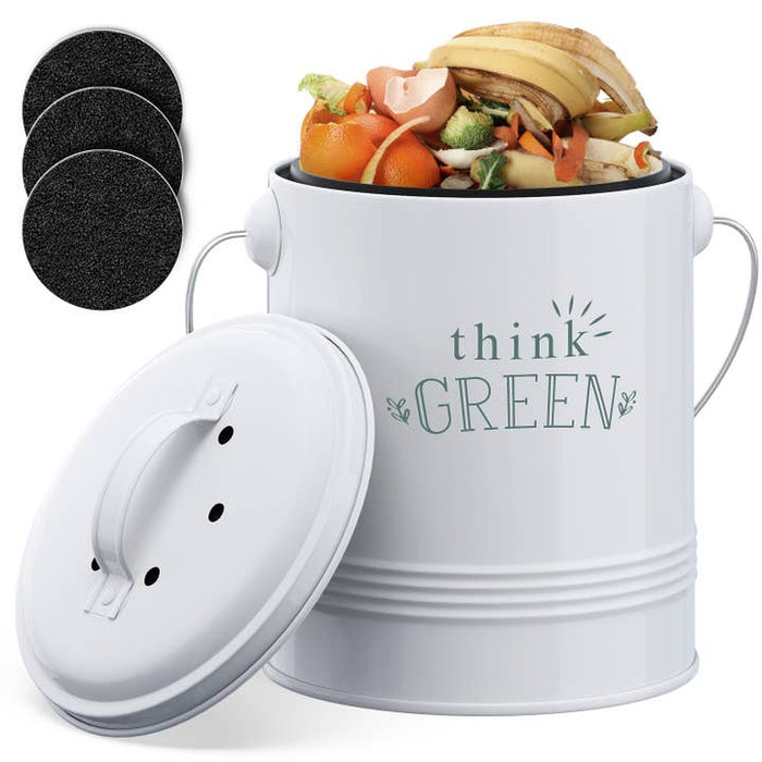 Think Green Compost Bin | White