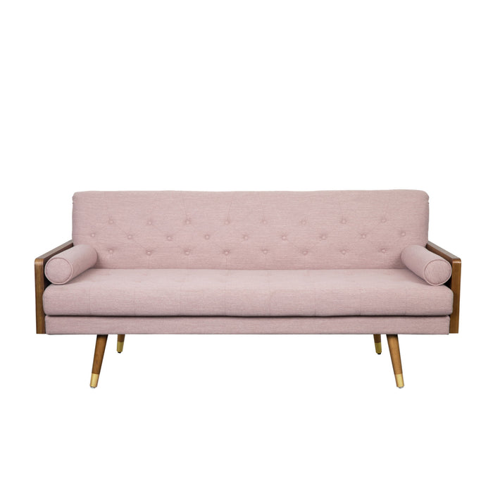 Aidan - Mid Century Modern Tufted Fabric Sofa