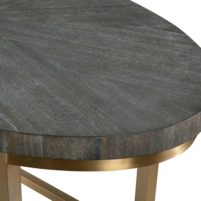 Taja - Oval Desk - Gray