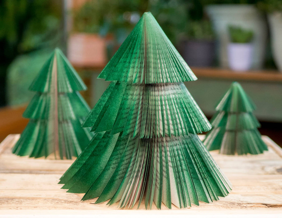 Book Christmas Tree-Green-Holiday Decor-Christmas Decor