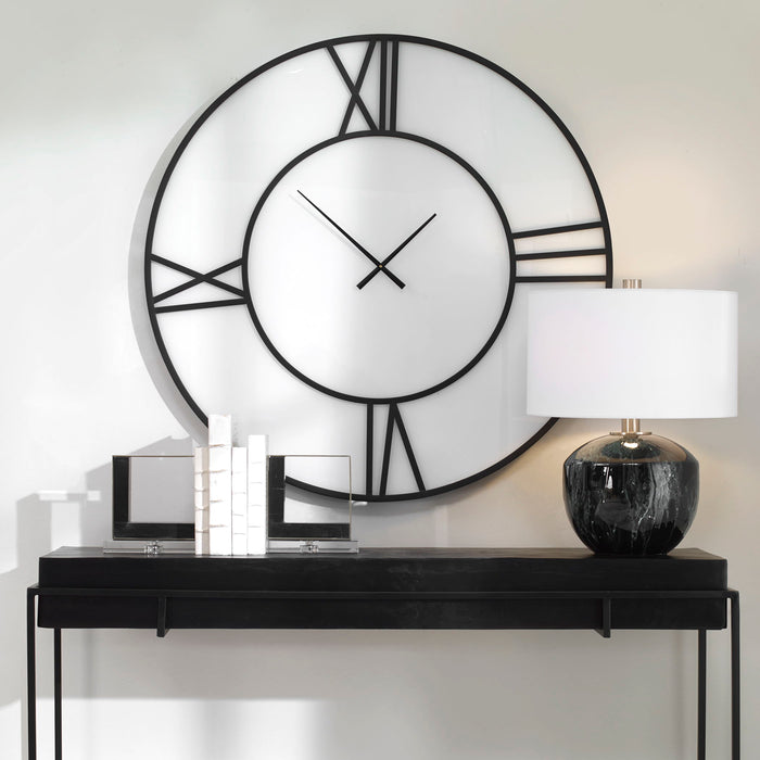 Reema - Wall Clock - Black