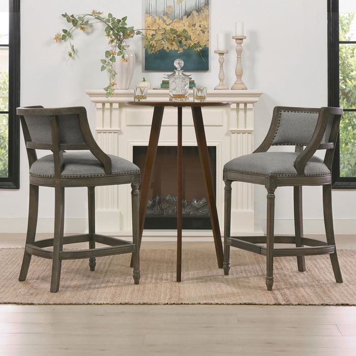 Paris - Farmhouse Counter Height Bar Stool With Backrest