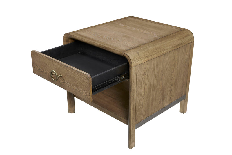 Elure - Waterfall End Table - Latte