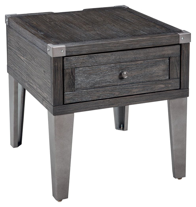 Todoe - Dark Gray - Rectangular End Table