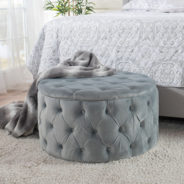 Modern Glam Ottoman Velvet