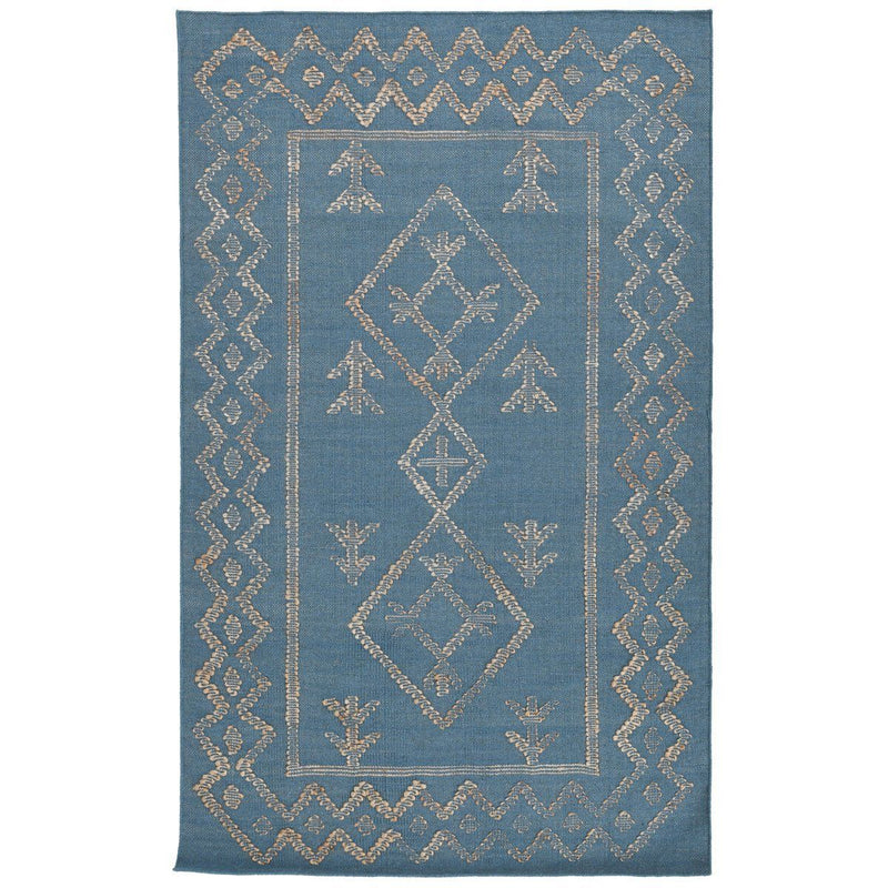 Comporta - 2' x 3' Lagos Rug - Blue / Natural