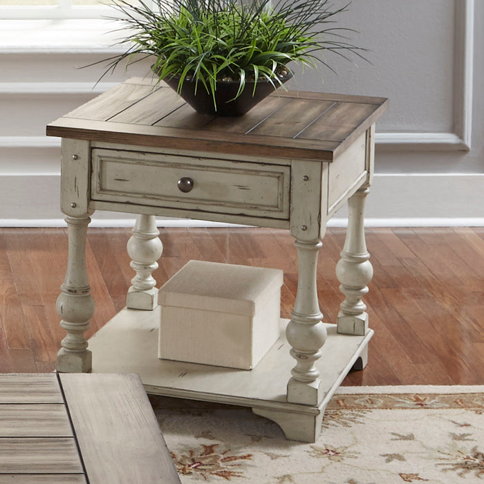 Morgan Creek - End Table - White