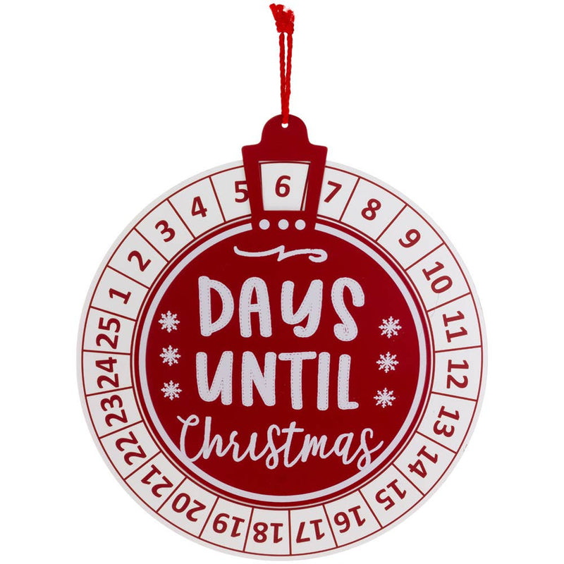 Round Days Until Xmas Advent Calendar Christmas