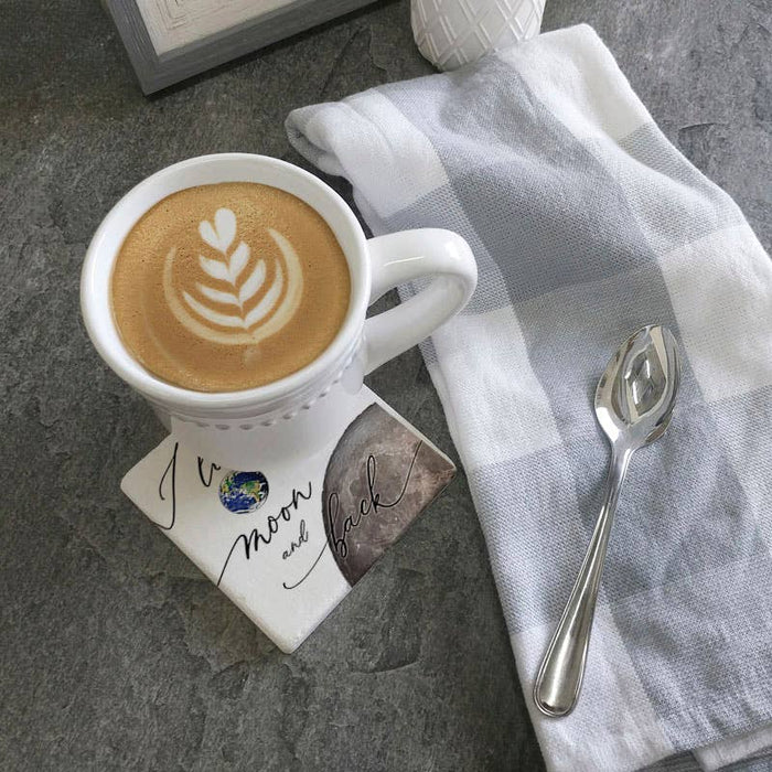 Coaster - I LOVE YOU TO THE MOON AND BACK PLANETS COASTER