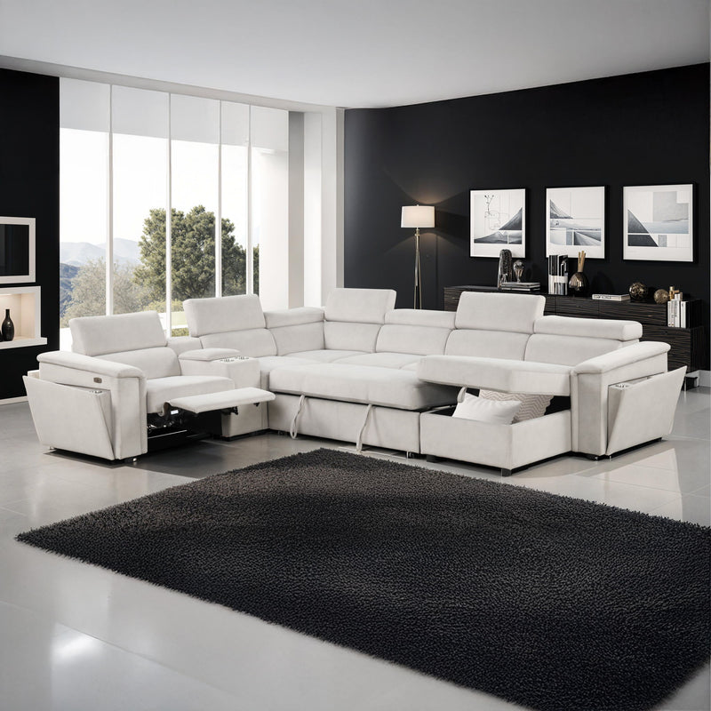 Harvey - Power Recliner Sleeper Sectional