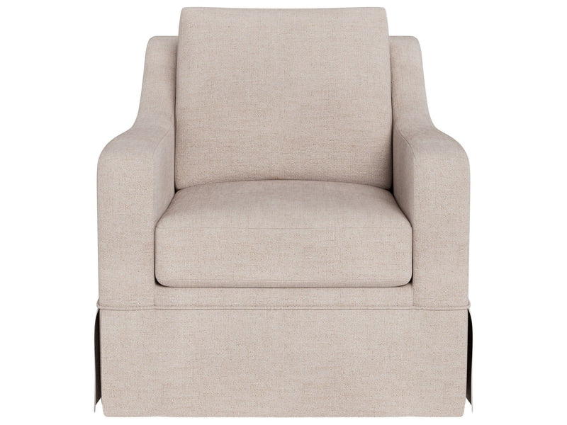 Filmore - Skirted Swivel Chair, Special Order - Beige