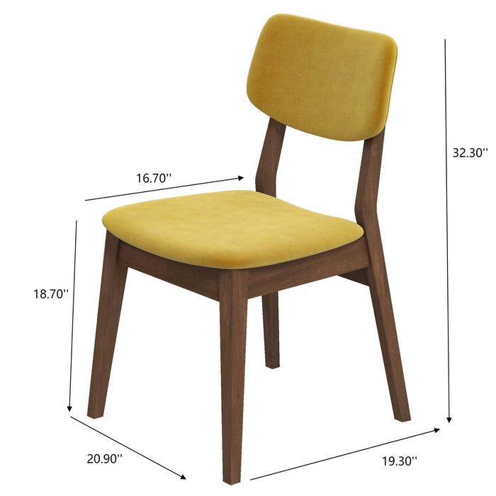 Carlos - Solid Back Side Chair (Set of 2)