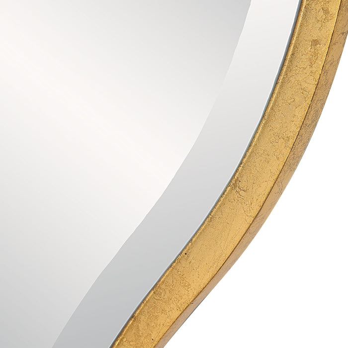 Aneta - Large Round Mirror - Gold