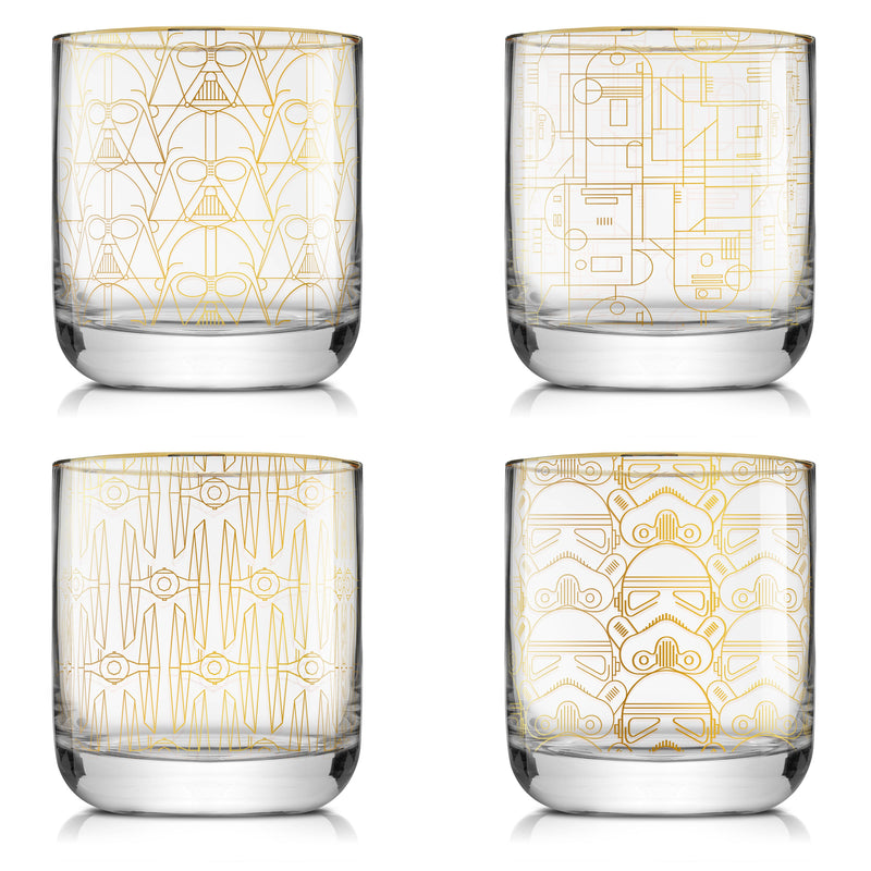 Star Wars™ Deco Drinking Glasses | Set of 4- LIMITED EDITION