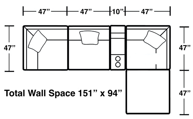 Posh - Modular Sectional And Ottoman