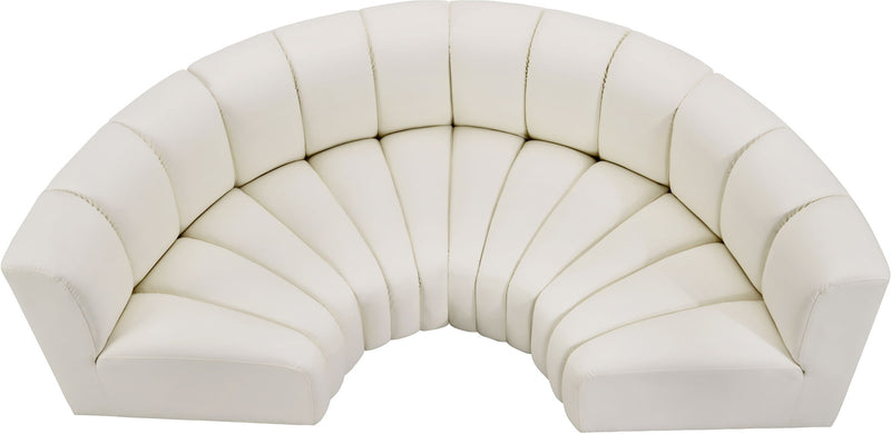 Arc - Faux Leather 4 Piece U-Shaped Modular Sofa