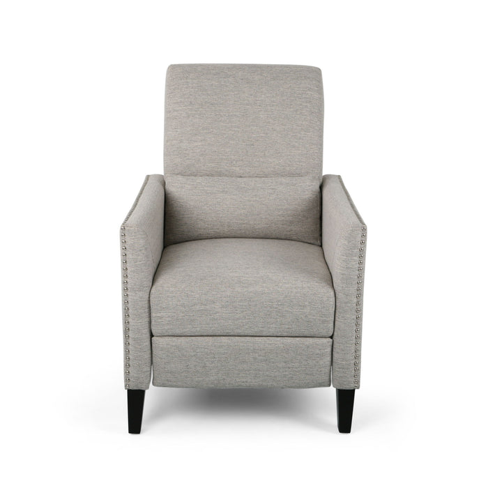 Kiersten - Contemporary Fabric Pushback Recliner