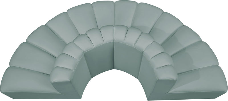 Arc - Faux Leather 4 Piece Modular Sofa