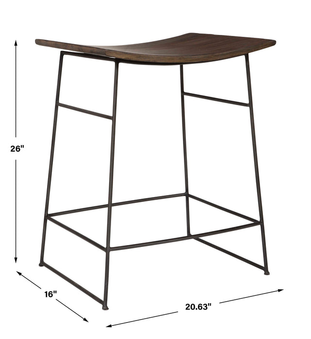 Thura - Counter Stool - Walnut