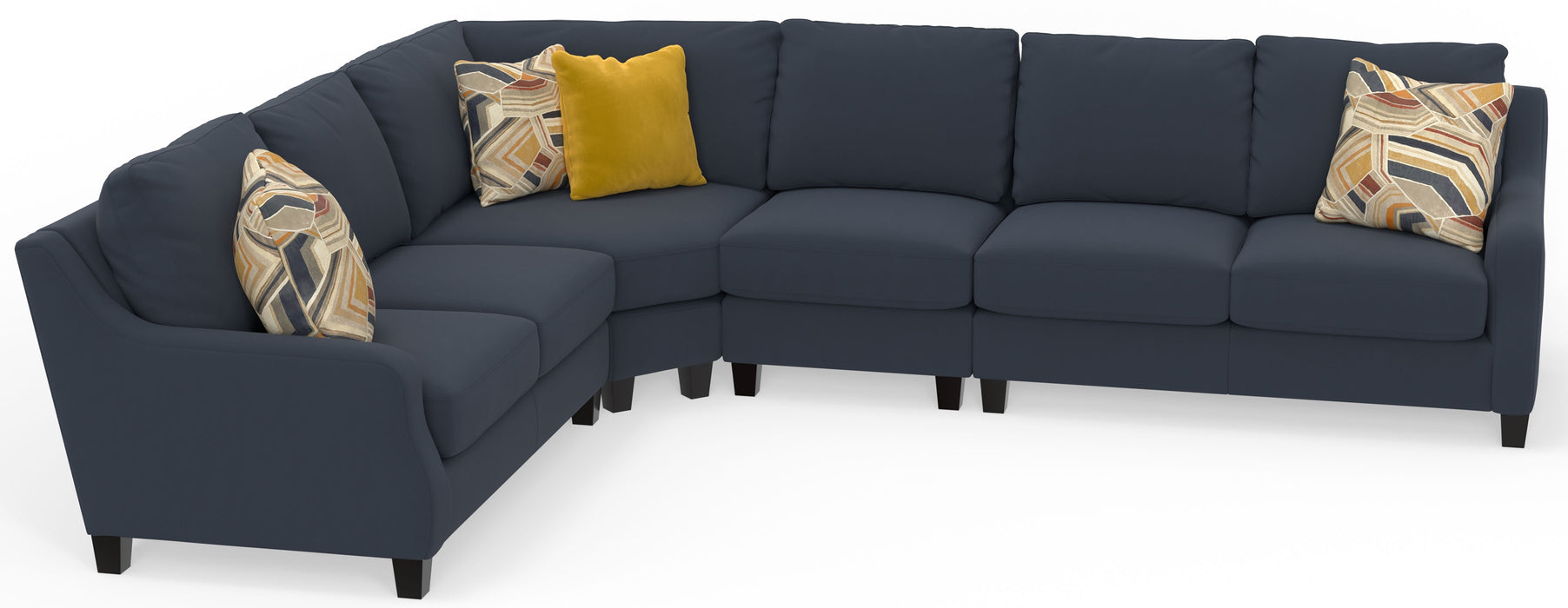 Foley - Sectional With Comfort Coil Seating And 4 Included Accent Pillows