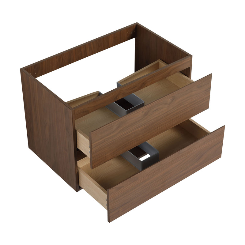 Wall Mounted Bathroom Vanity Cabinet, Soft Close Drawers (Vanity Only)