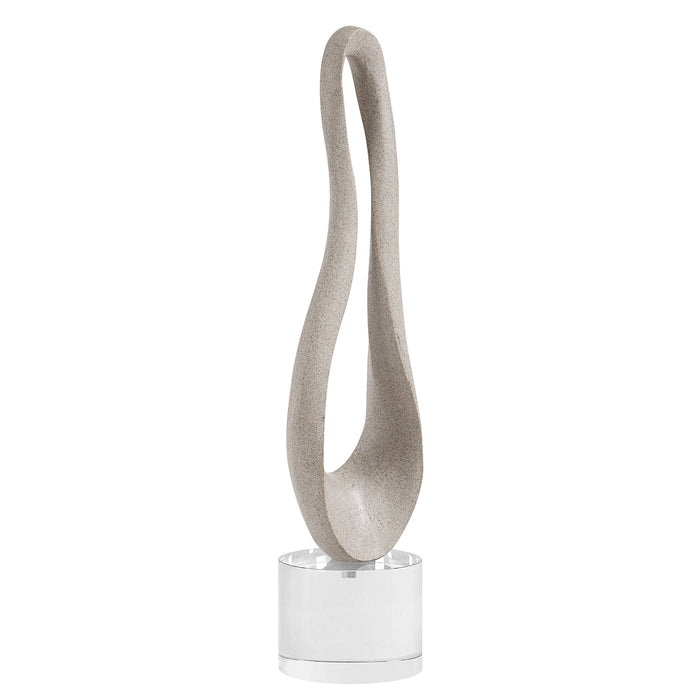 Oval Harmony - Sculpture - Gray