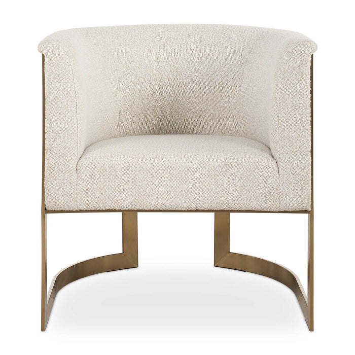 Bellina - Plush Barrel Chair - Gold