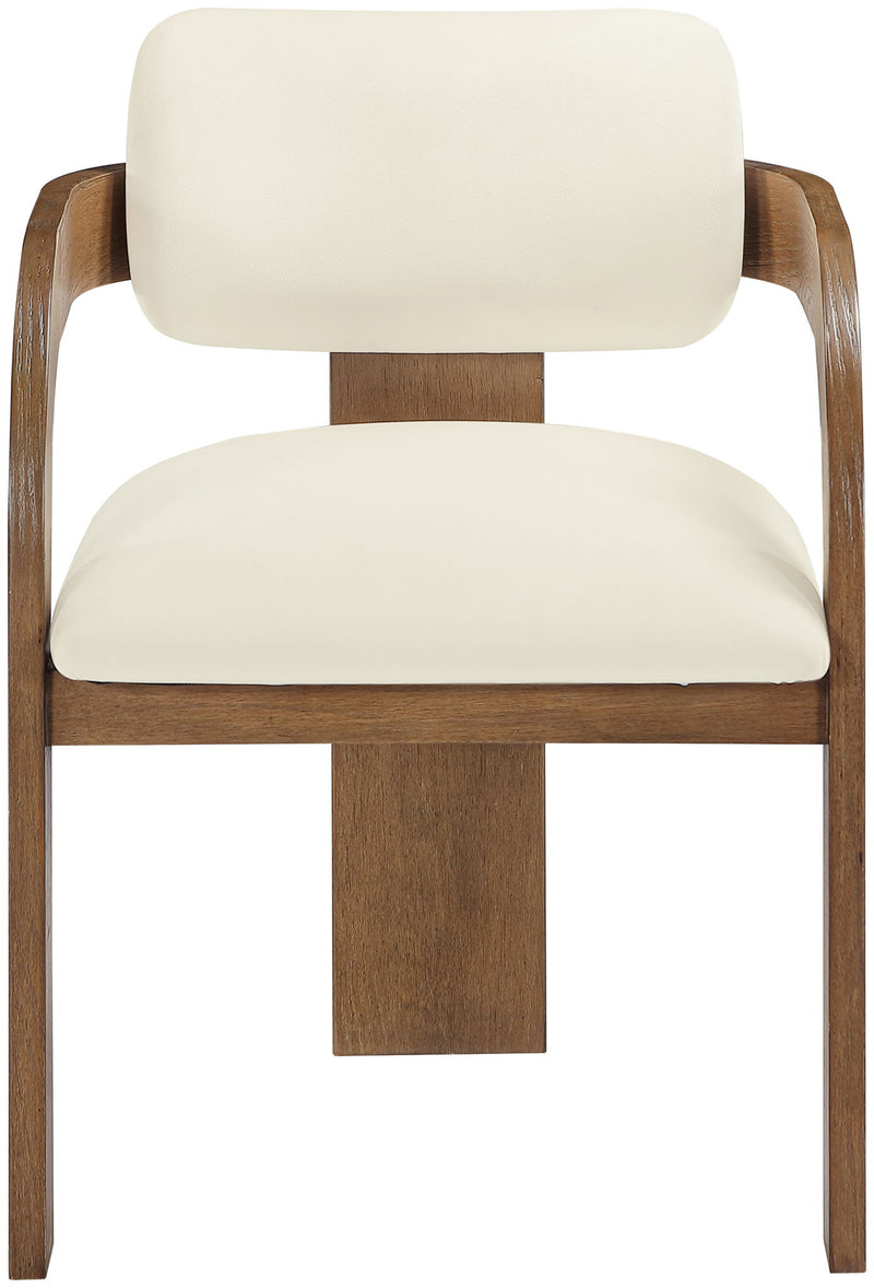 Cedra - Velvet Performance Fabric Upholstered Dining Chair (Set of 2) - Brown Frame