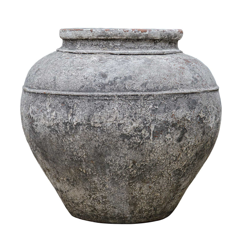Echoes Of Time - Concrete Outdoor Planter - Dark Gray