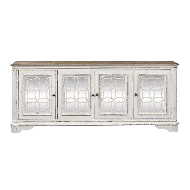 Magnolia Manor - 4 Doors TV Console - Antique White
