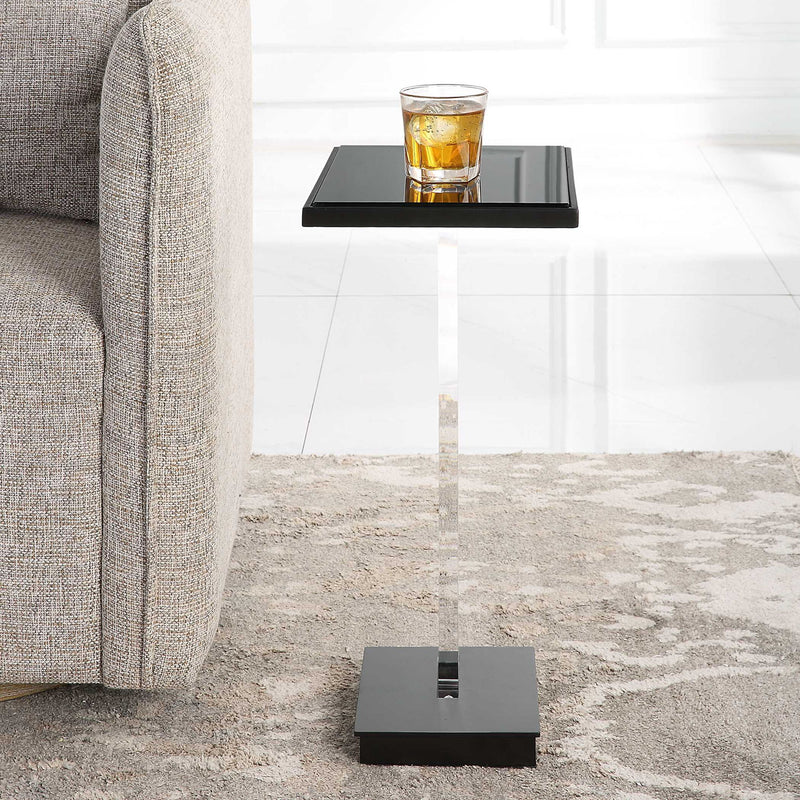 Angle - Contemporary Accent Table - Black