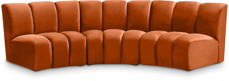 Infinity - 3 Piece Velvet Modular Sectional