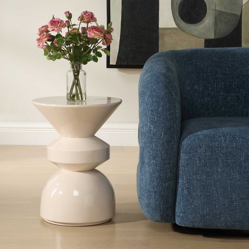 Lyford - Modern Accent Table - White