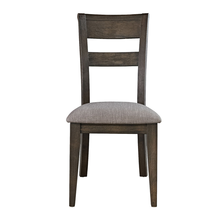 Double Bridge - Splat Back Side Chair - Dark Brown