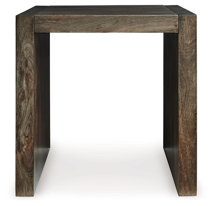 Dreggan - Brown - Square End Table