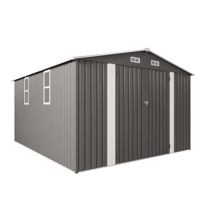 Large Outdoor Storage Shed With Lockable Door, Air Vent