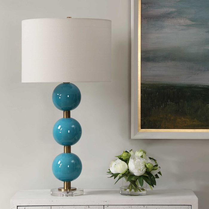 Palawan - Blue Glaze Table Lamp
