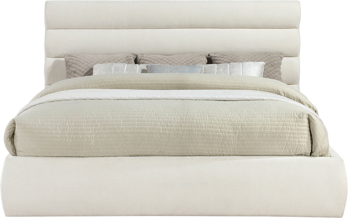 Adam - Chenille Fabric Bed With 52" Headboard