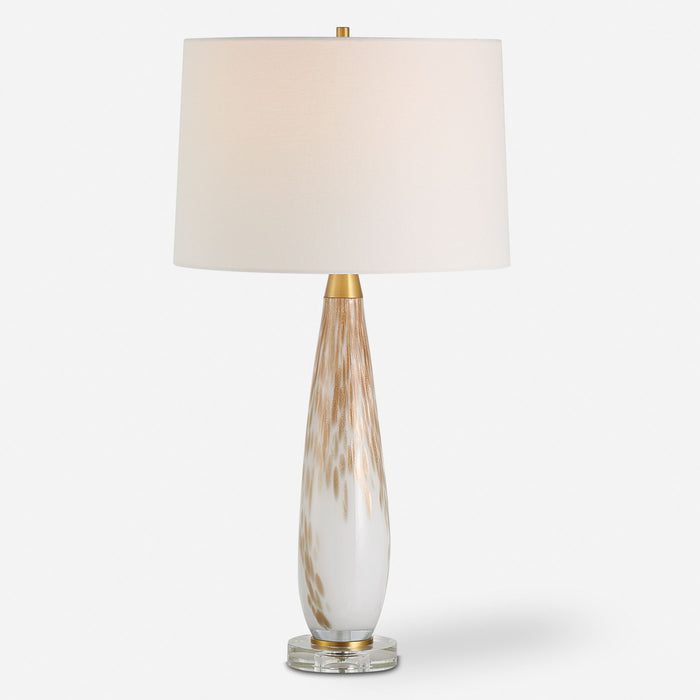 Lyra - Table Lamp - White & Gold