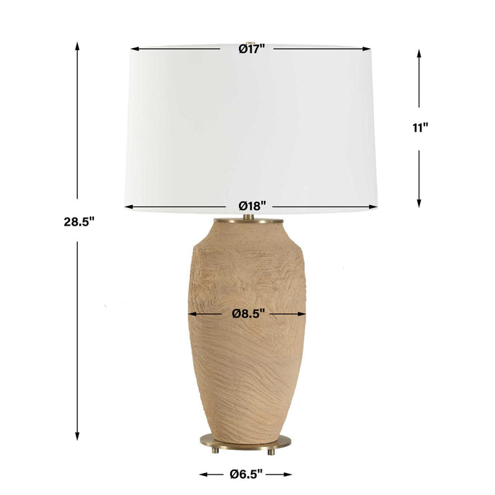 Sandstone Flow - Table Lamp - Terracotta