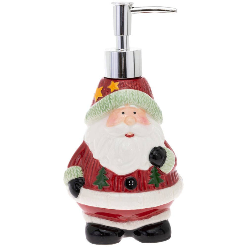 Jolly Santa Ceramic Christmas Soap Dispenser