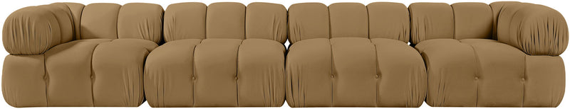 Orin - Fabric Velvet 4 Piece Modular Sofa