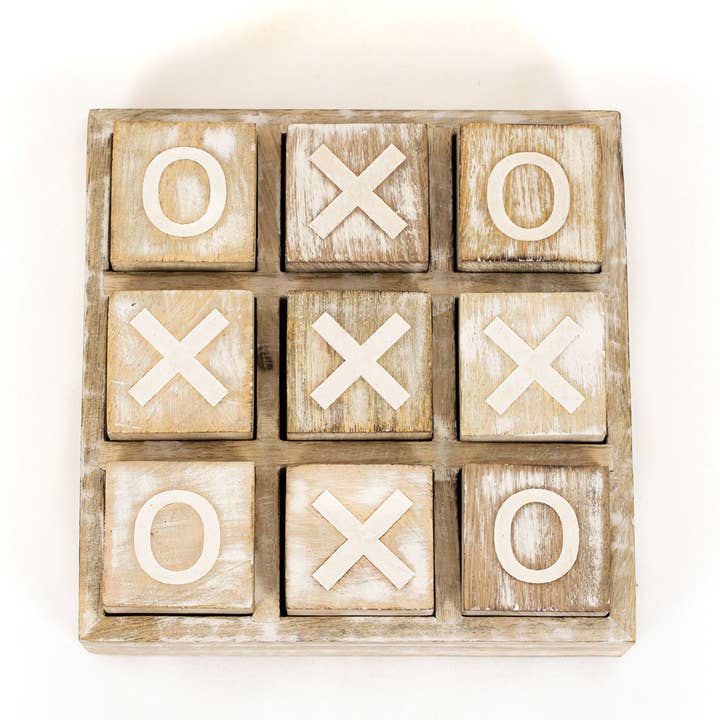 Mango Wood Tic Tac Toe (XOXO)