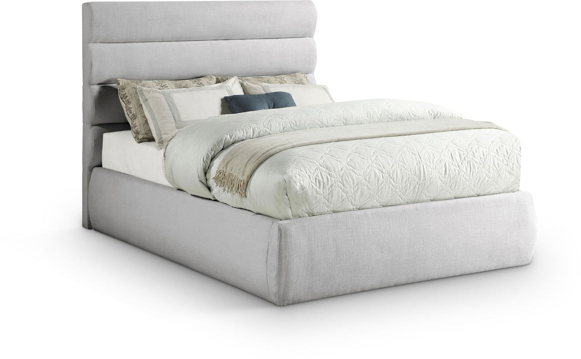 Adam - Linen Fabric Bed With 52" Headboard