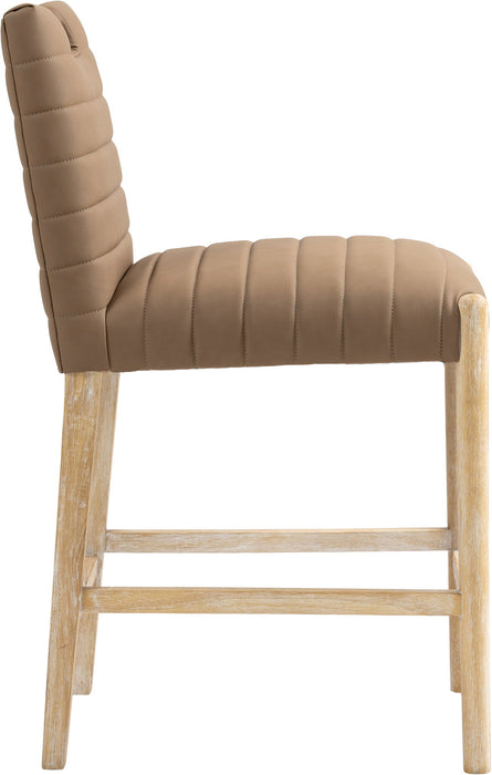 Aimee - Counter Stool - Light Brown Legs