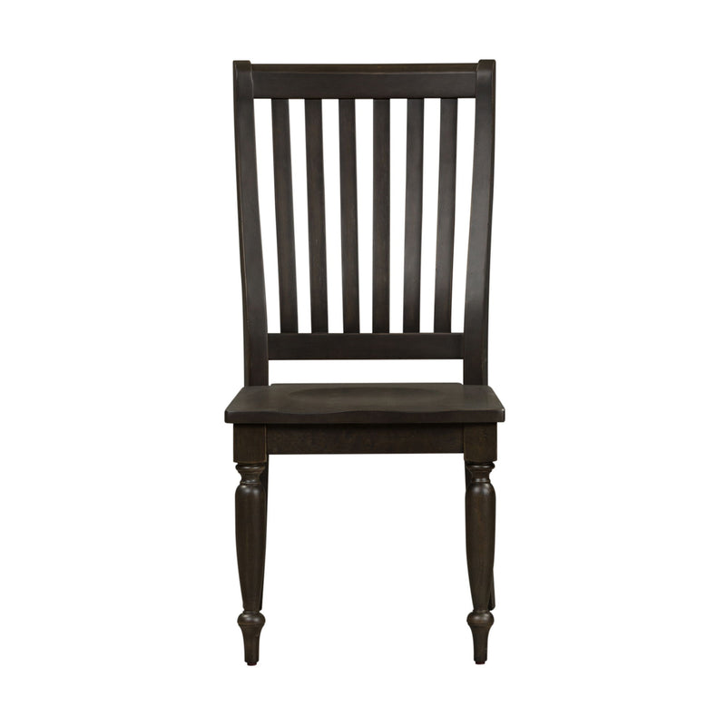 Harvest Home - Slat Back Side Chair - Chalkboard