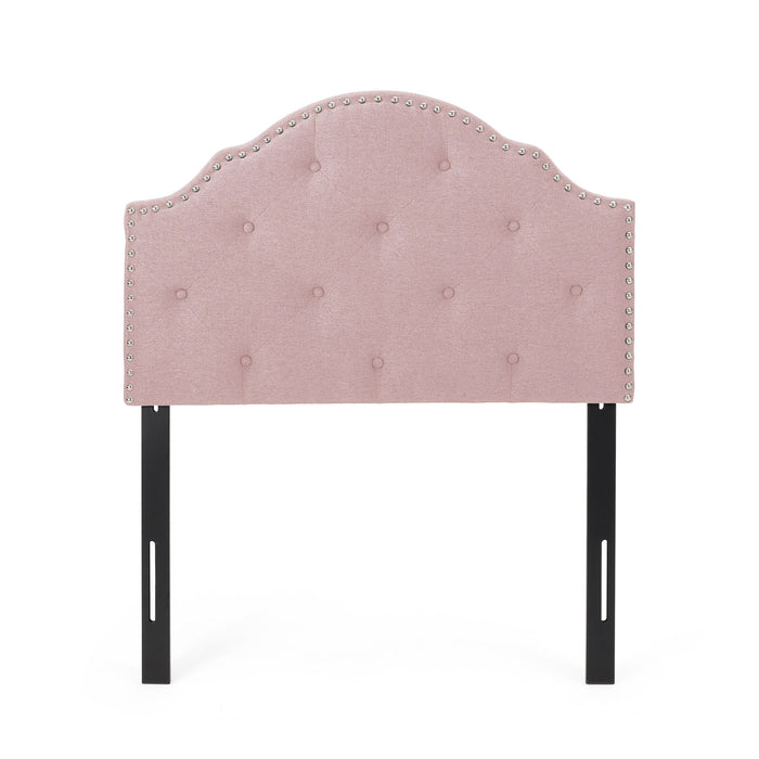 Flanner - Contemporary Fabric Upholstered Twin Headboard - Blush