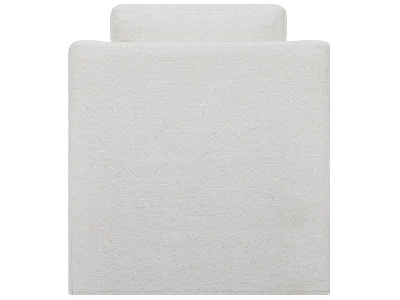 Augustine - Slipcover Swivel Glider - White