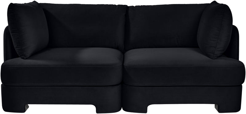 Hammond - Velvet Performance Fabric Upholstered 2 Piece Loveseat